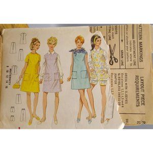 Vintage Sewing PATTERN Butterick 5255, Womens Maternity 1969 Dress or Jumper